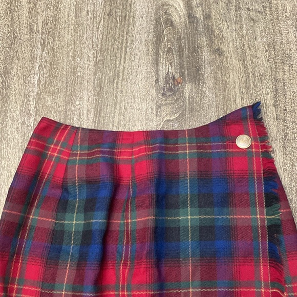 Vintage Wool J.mcLaughlin for Sanyo plaid skirt size 6 - Picture 6 of 11